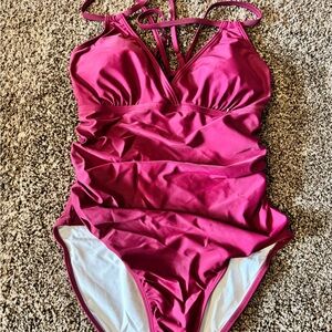 Maroon one piece